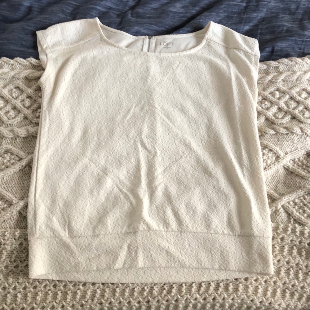 Anne Taylor LOFT Textured Blouse